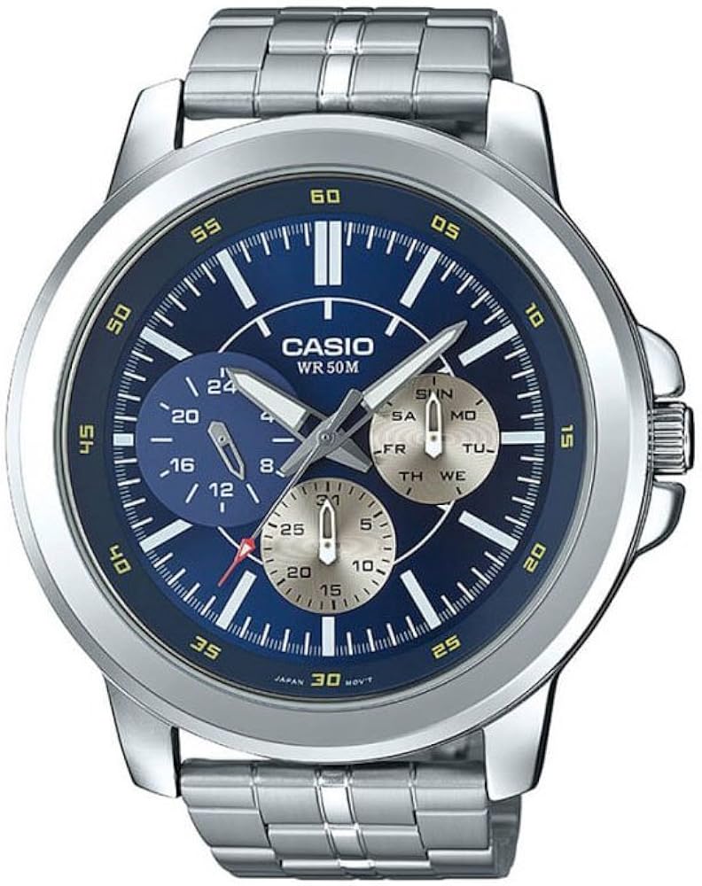 casio enticer blue dial