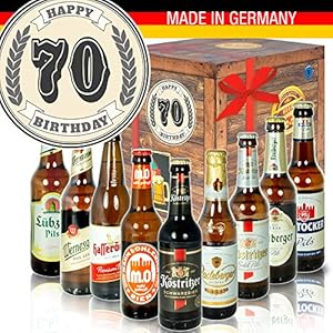 Geschenk 70. Geburtstag – Bier Geschenkbox mit Biersorten aus Ostdeutschland