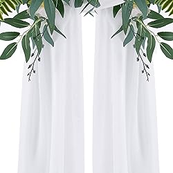 PARTISKY Wedding Arch Draping Fabric,2 Panels 18FT