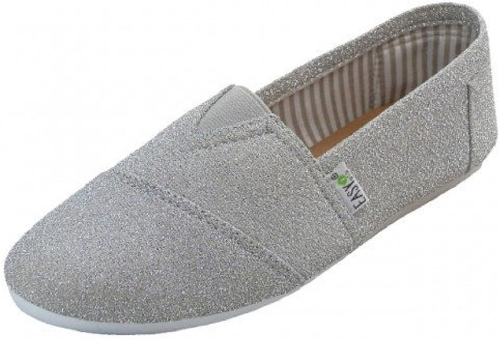 EasySteps Women's Canvas Slip-On Shoes with Padded Insole