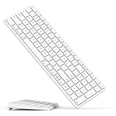 Wireless Bluetooth Keyboard for Apple iMac OS Deviecs Compatible with Apple Wireless Computer Keyboard 450mAh Type C Recharge
