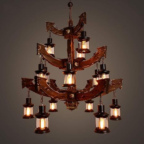 ZTGHS Lámpara De Araña De 15 Luces De Tres Capas, Lámpara Colgante