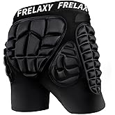 Frelaxy 3D Protective Butt Pads Padded Shorts for Snowboard, Ski and Skate, Crash Pad Impact Gear, Protection for Tailbone, Hip, and Butt