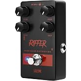 Satone S811 Riffer High Gain Distortion Electric Guitar Effect Pedal - High Gain Distortion Effect Preset Acoustic Metal Pedal with True Bypass