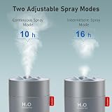 Vintoney Humidifier 500ml Cool Mist Night Light USB Quiet Auto-Off view 4