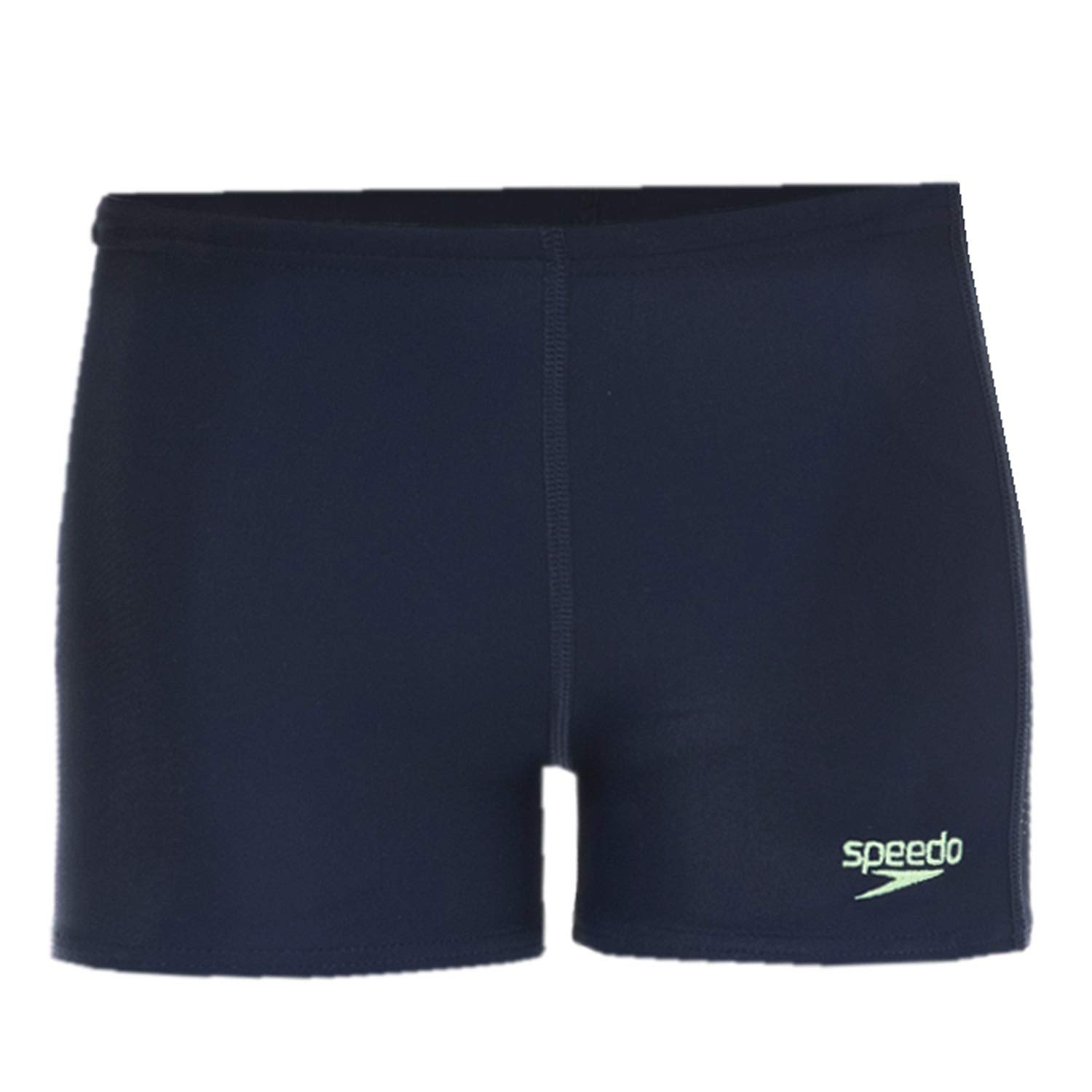 Speedo Boys Sports Logo Panel Aquashort - Navy/Lemon Sorbet, 26