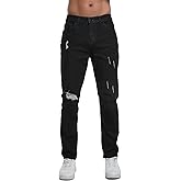 Boncun Slim Fit Jeans for Men | Stretch Denim Pants with Tapered Leg | Comfortable