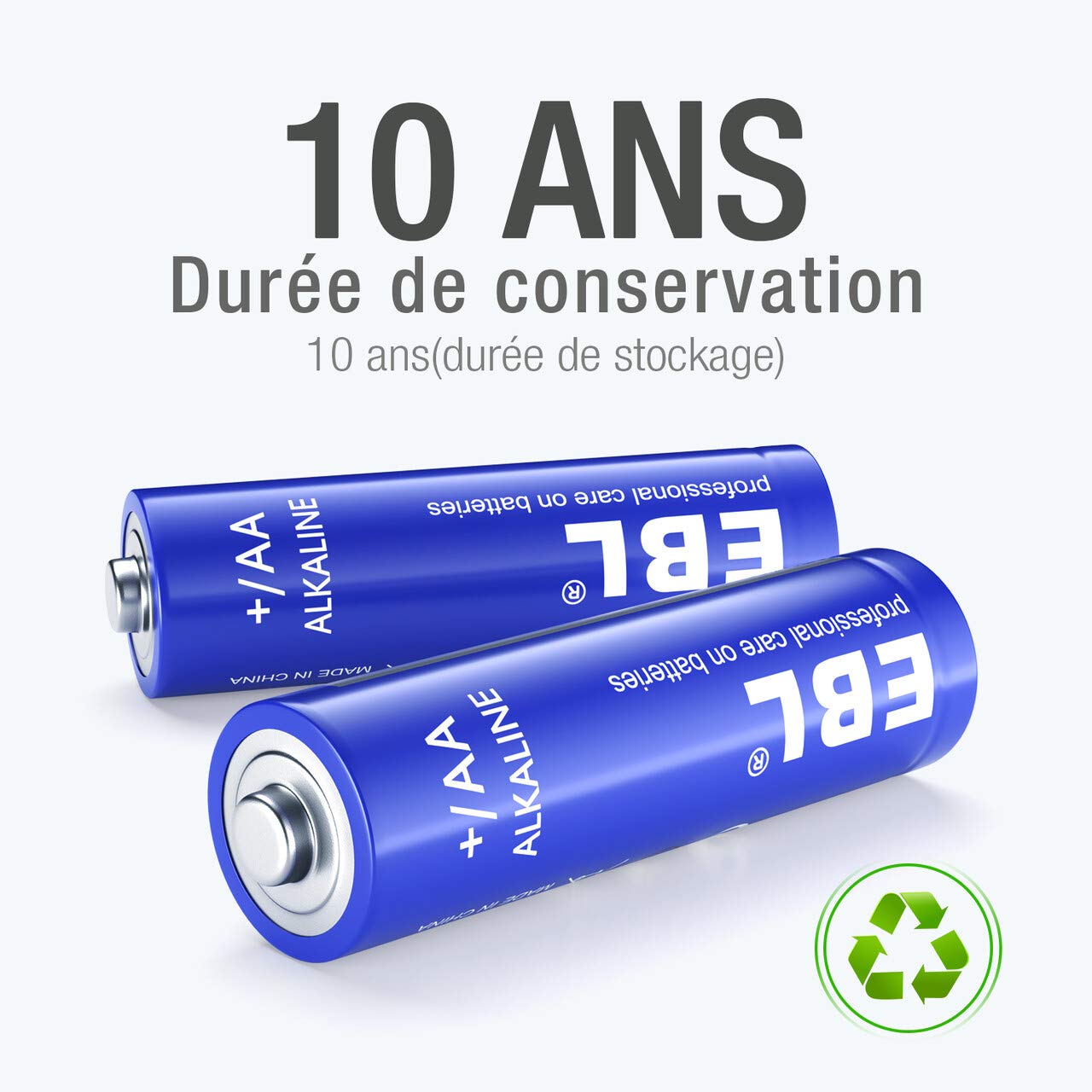 EBL Lot de 28 Piles AA Alcalines Industrielle 1,5V - Piles LR6 1,5 Volts avec Longue Durée de Conversation