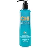Chi Aloe Vera Curl Enhancing Shampoo, Gently Cleanses & Increases Moisture For Curly Hair, Sulfate, Paraben, & Cruelty-Free, 11.5 Oz