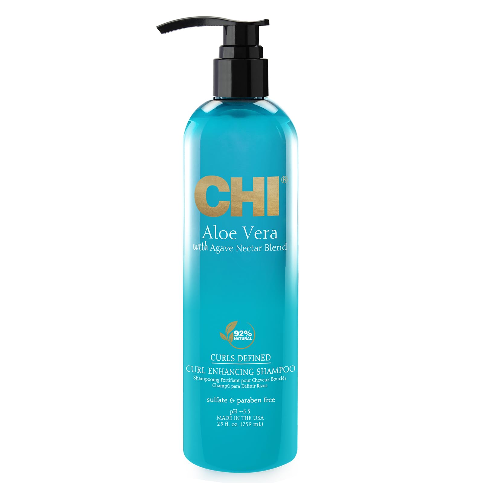 CHI Aloe Vera Curl Enhancing Shampoo, 739 ml, White