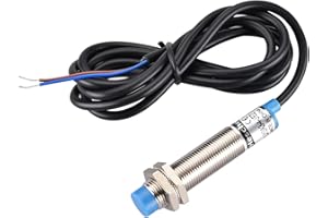 Heschen M12 Inductive Proximity Sensor Switch Non-Shield Type LJ12A3-4-J/EZ Detector 4mm 90-250VAC 400mA Normally Open(NO) 2 Wire