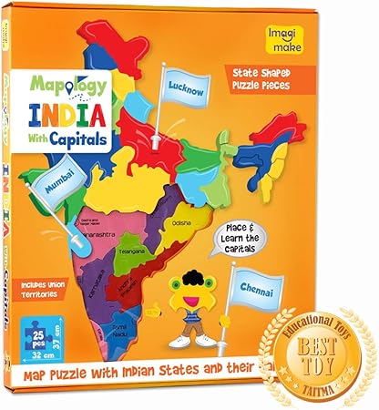 imagimake mapology india with state capitals