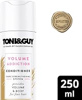 TONI&GUY Volume Addiction Conditioner for Fine Hair 250ml Wheat Extract Body view 2