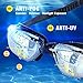 Swim Goggles,Swimming Goggles Mirror Coated Lenses Anti-Fog Shatterproof UV Protection,Triathlon Swim Goggles with Free Protection Case for Adult Sphere Men Women Youth Child Kids By EENG