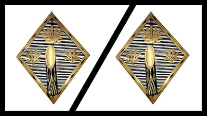 Woodgallery Bamboo Flower Vase / Flower Pots for Home Decoration, Garden, Balcony, Living Room, Wall Hanging Combo (Set of 2)