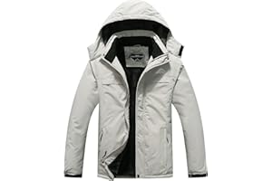 OTU Men's Waterproof Ski Jacket Snowboarding Windbreaker Warm Winter Hooded Mountain Snow Coat