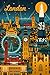 Lantern Press 12x18 Inch Art Print Wall Decor, London, England, Retro Skyline