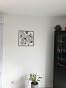 Décoration Murale Florale Atmosphera Métal Argent 50x50 Cm - Élégante Et Moderne