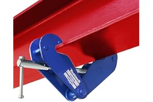 TOUGHER Beam Clamp, 6600lbs/3ton Capacity I Beam Lifting Clamp 3.1-12.6Inch Opening Flange Width Range Beam Clamp for Lifting Rigging