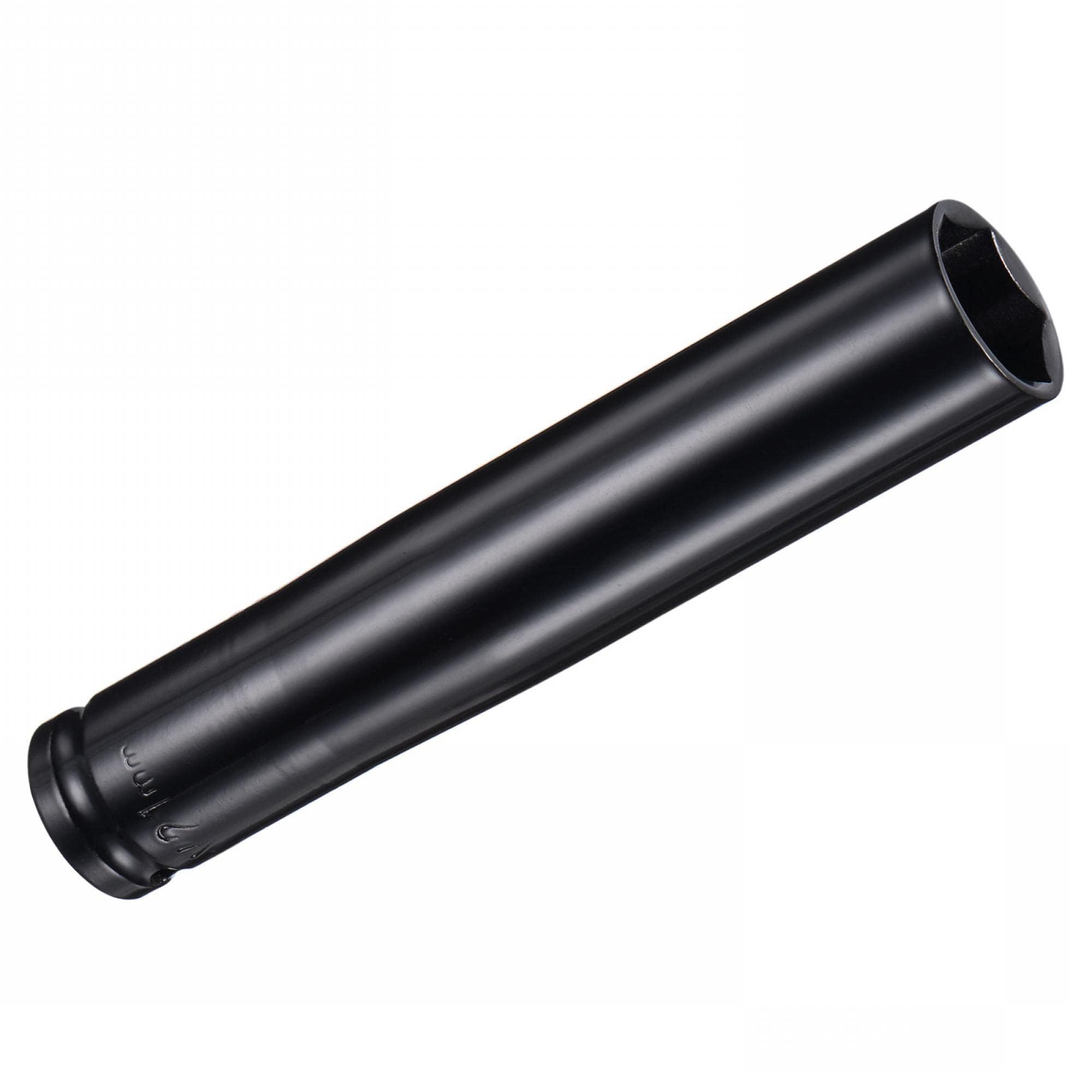 Unifizz 2Pcs 1/2 Inch Drive - 21mm Deep Impact Socket with 6 Point Design, Heat-Treated Cr-V Steel 150mm Length, Metric Sizes