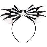 MADO Mouse Ears Headband for Women Girls, Nightmare before Christmas Mouse Ears for Adult Kids Princess Accessories Halloween Ears park ears hair Accessories for Girls