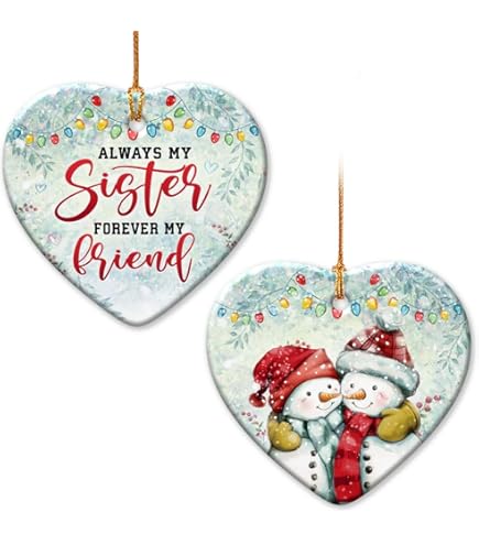 HTDesigns Soul Sister Christmas Ornament - Gift For Soul Sister - World's Best Soul Sister - Best Soul Sister Ever Printed On Both Sides