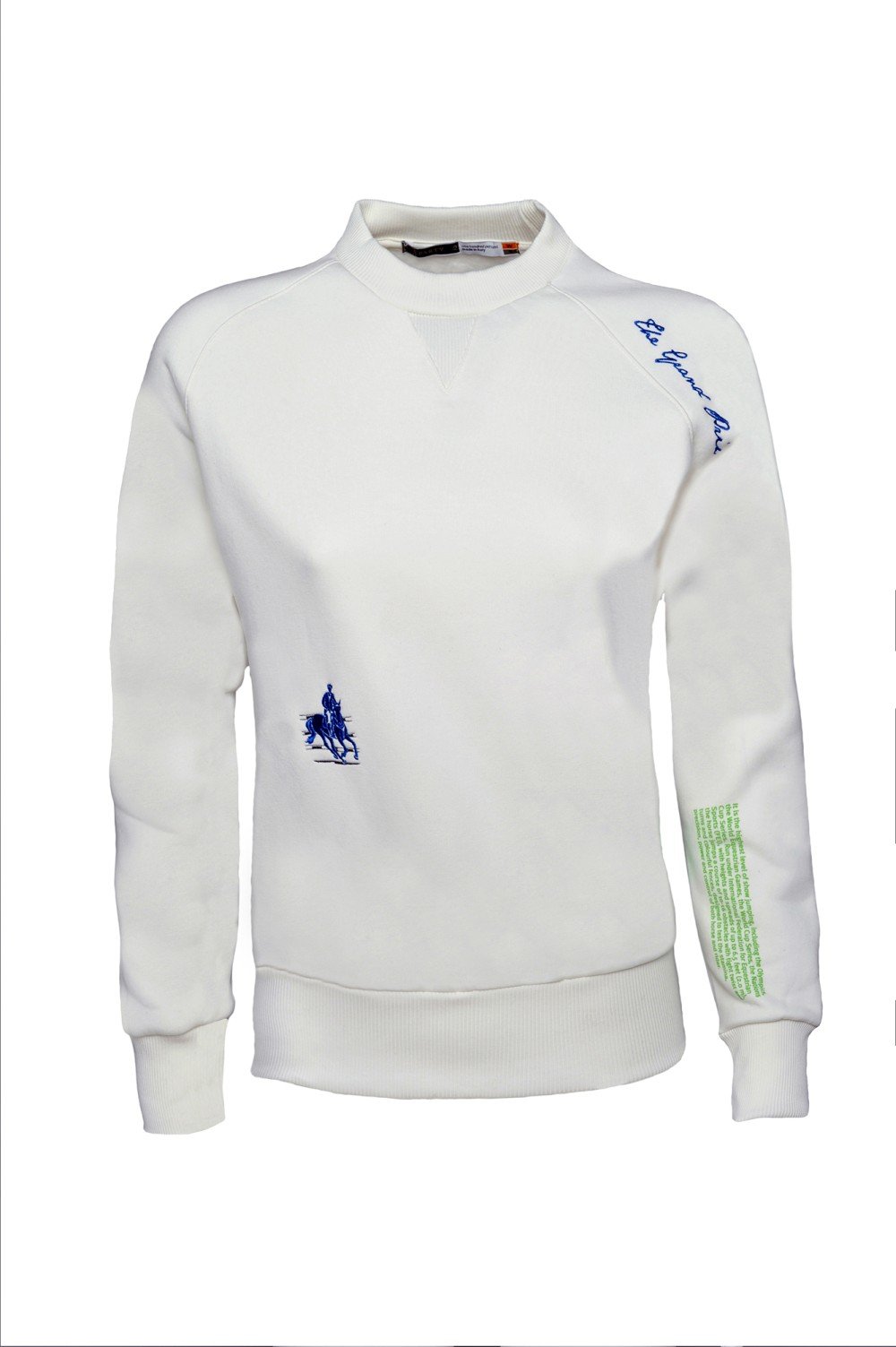 The Showjumping Collection Women's 21W Fleece Crewneck Sweatshirts - Pure White, Large