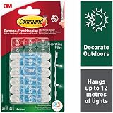 Command Outdoor Decorating Clips with Water-Resistant Strips 20 Mini Clips 24 view 2