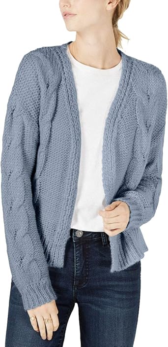 dusty blue cardigan