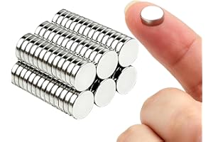 40pcs Small Magnets(8x2mm),Round for Refrigerator, Cylinder, Fridge, Office, Whiteboard, Durable Little Miniature Tiny Mini f