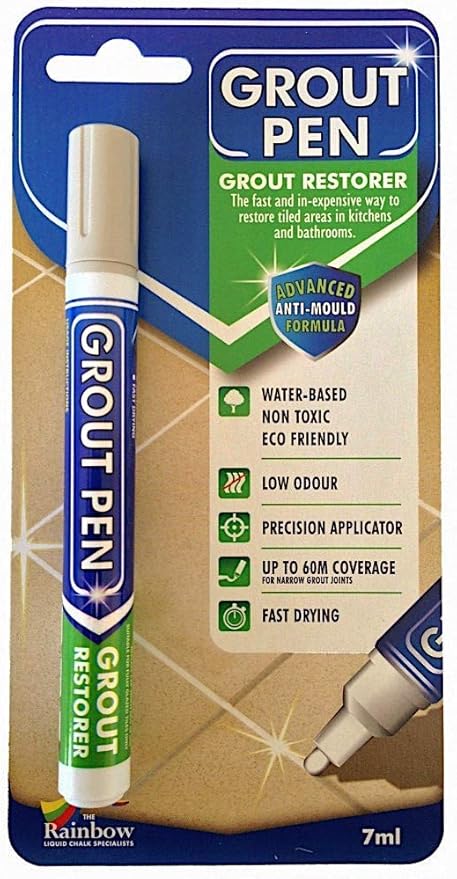 Grout Pen Stylo Conçu Pour Restaurer Les Joints De Carrelage Dans La Salle De Bains Et La Cuisine Gris Clair
