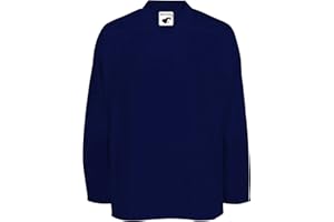 PEAR SOX Pearsox Mesh Polyester Hockey Jersey for Men's - Ice Hockey Athletic Plain Sports Jersey with Pullover Closure, Long Sleeves