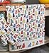 Ulster Weavers Catwalk Tea Towel, 100% Cotton - with Cute Multicoloured Cat Animal Hand Drawn Design - Kitchen and Cooking Gifts for Bakers & Chefs - Homeware & Kitchenware Range