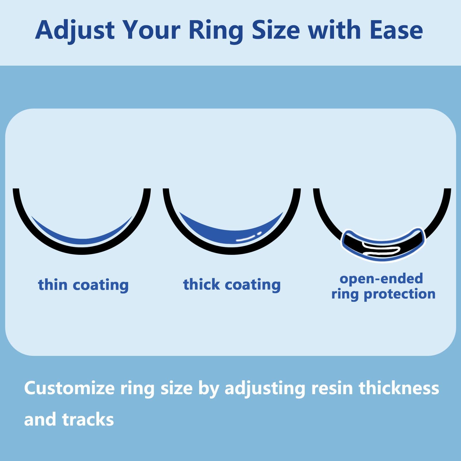 Ring Sizers for Loose Rings Ring Adjuster Ring Guards for Women Loose Rings Invisible Glue Ring Spacer Fit Any Rings