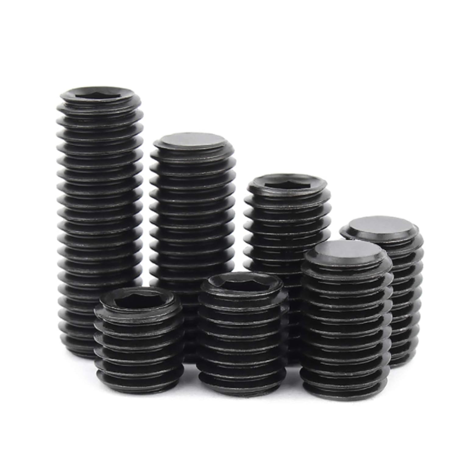 200pcs Alloy Steel Set Screw Assortment with Set Internal Hex Drive Cup