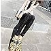 Pinbo Women Vintage Velvet Flower Skinny Lace Hipster Punk Sheer Legging Pants (Black)