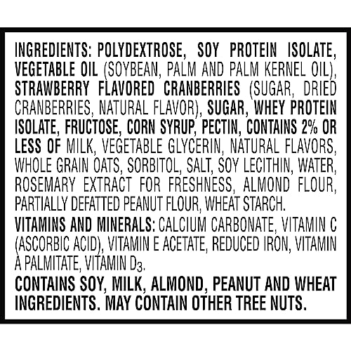 SPECIAL K BAR PROTEIN MEAL BARS, 12G PROTEIN SNACKS, MEAL REPLACEMENT, STRAWBERRY, 9.5OZ BOX (6 COUNT)