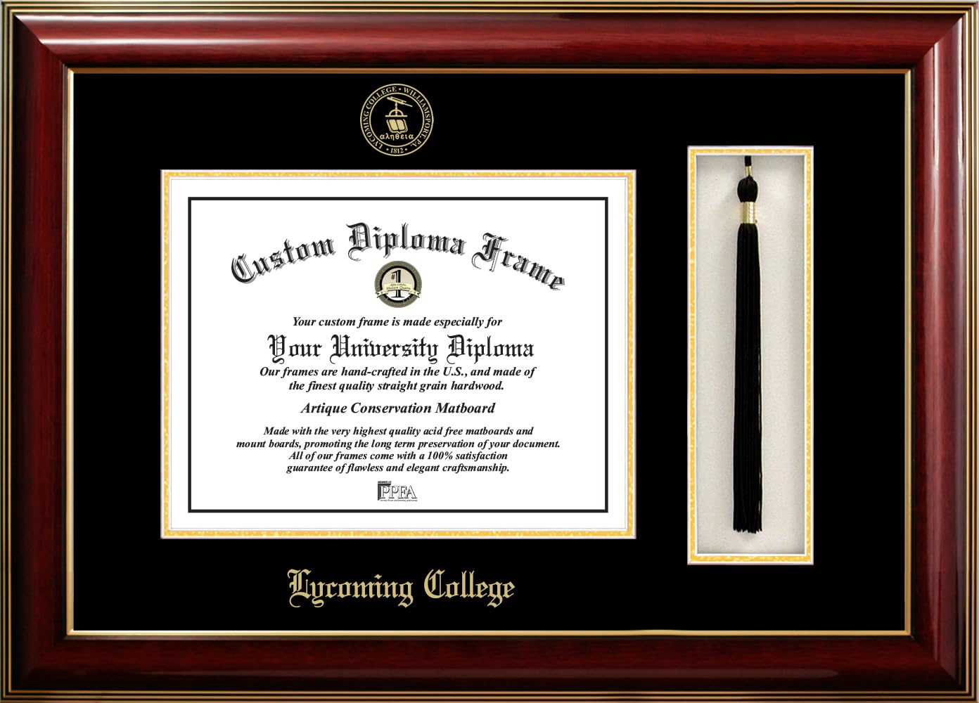 Photo 1 of Campus Images Lycoming College Classic Diploma + Tassel Box Frame