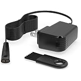 Superer Charger for Braun Shaver Series 3 5 6 7 9 8 1, S3 S9 S7 S5 S6 S8 9 Pro, 310S, 3040S 3010S 740S 9577cc 9517s 7085cc, 12V Electric Razor Shaver Trimmer Power Adapter Charging Cord Replacement