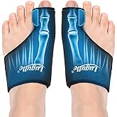 Luguiic 2-Pack Foot Ice Pack Wraps – Non-Slip Bunion Relief Socks with Hot & Cold Therapy for Gout, Swelling, Plantar Fasciitis, Hallux Valgus, and Sports Injuries