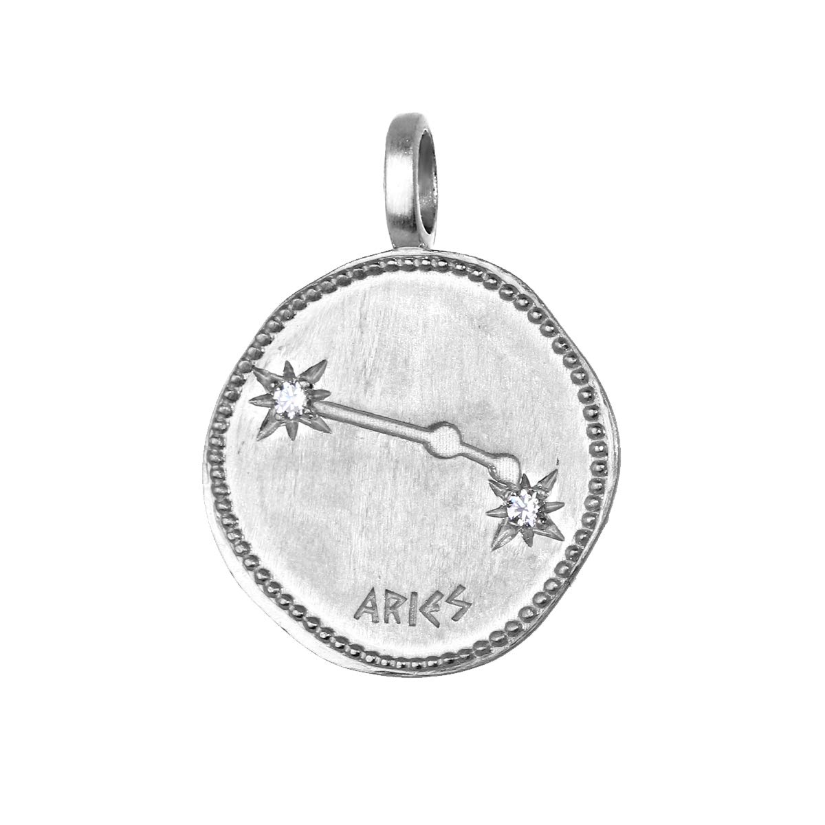 NKlaus Aries star sign 925 sterling silver 16mm chain pendant horoscope zodiac 1688