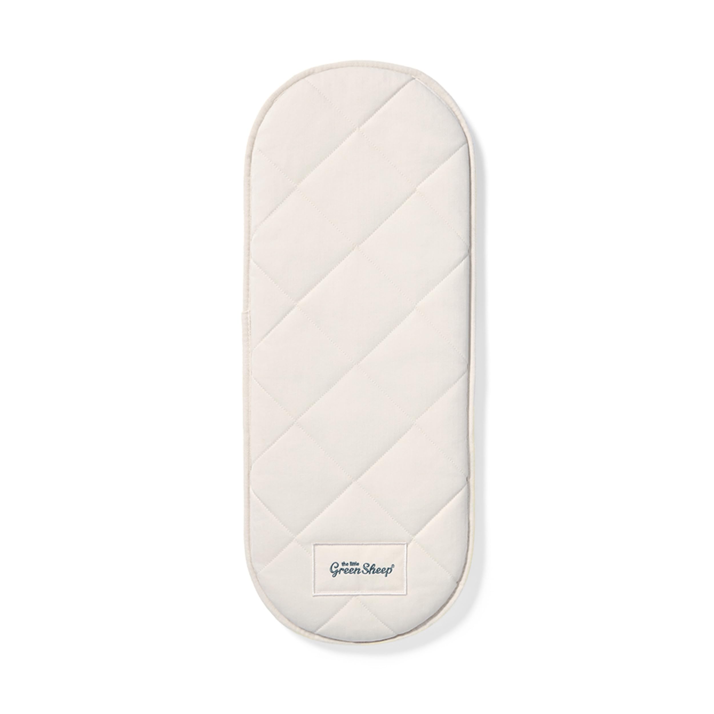 The Little Green Sheep Natural Moses Basket Mattress (74 x 28cm, fits and Clair de Lune Palm Moses baskets)