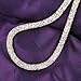 Mytys Choker Necklace for Women Girl Mesh Crystal Charm Chain Necklace Fashion Bracelet Jewelry Set