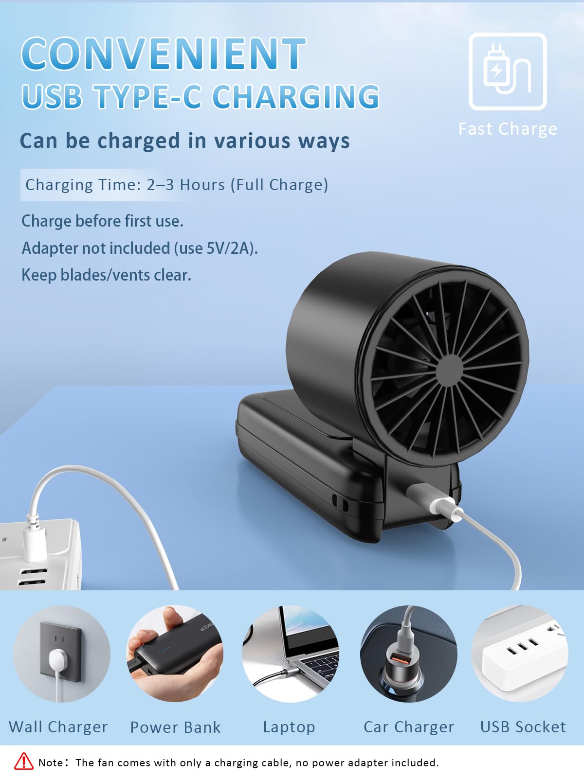 4 in 1 Portable Handheld Turbo Fan, 9000RPM High-Speed Mini, 180° Foldable, 1-100 Speeds, Up to 15H Use, 5000mAh Battery, Powerful Personal Cooling, Hand Held Fan for Travel, Indoor & Outdoor