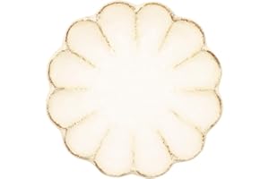うつわ魯庵 Mino Ware 555-0005 Kaneko Komohei Linka Plate, Plate, Plate Plate, White Kneeling Flower, Diameter 5.5 inches (14 cm), Microwave and Dishwasher Safe, Made in Japan