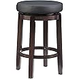 Linon Maya, 24", Black Counter Stool,