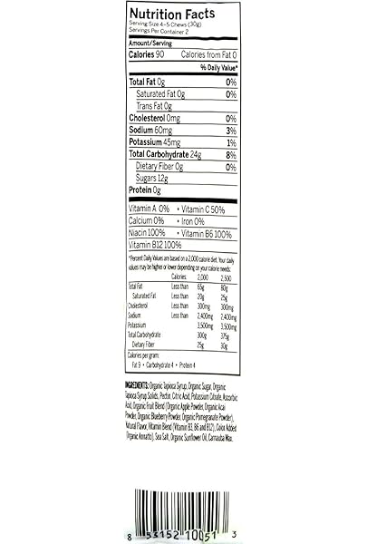 PROBAR ORGANIC ORANGE ENERGY CHEW, 2.1 OZ