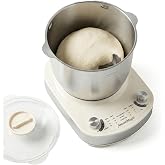 7.4QT Electric Dough Mixer with Timer &amp; Fermentation, Dough Kneader Machine for Bread, Pizza, Pasta &amp; Sourdough, Large Capacity Up to 2.1kg Dough, Hands-Free Kneading Machine for Home Baking