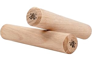 ATOMIK CLIMBING HOLDS Atomik Climbing 2 Hard Wood Pegs for Peg Boards, Grip and Strength Training