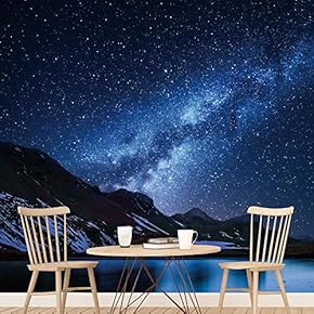 signwin Wall Mural Stars and Moon in Night...